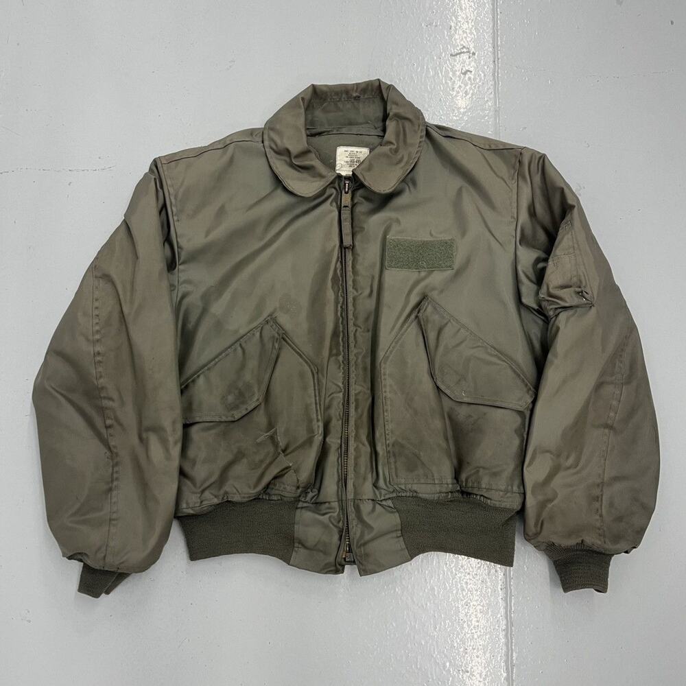 Vintage 60s Avirex US Military Green Bomber CWU Jacket